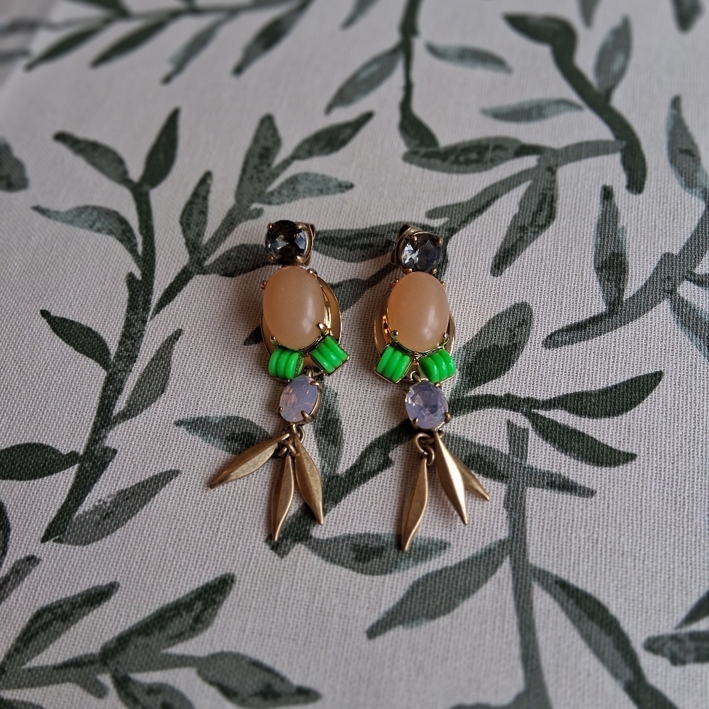 J.Crew Colorful Drop Fringe Dangle Earrings